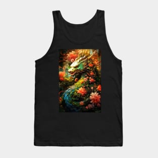 Dragon Aurorius watercolor art #dragon Tank Top